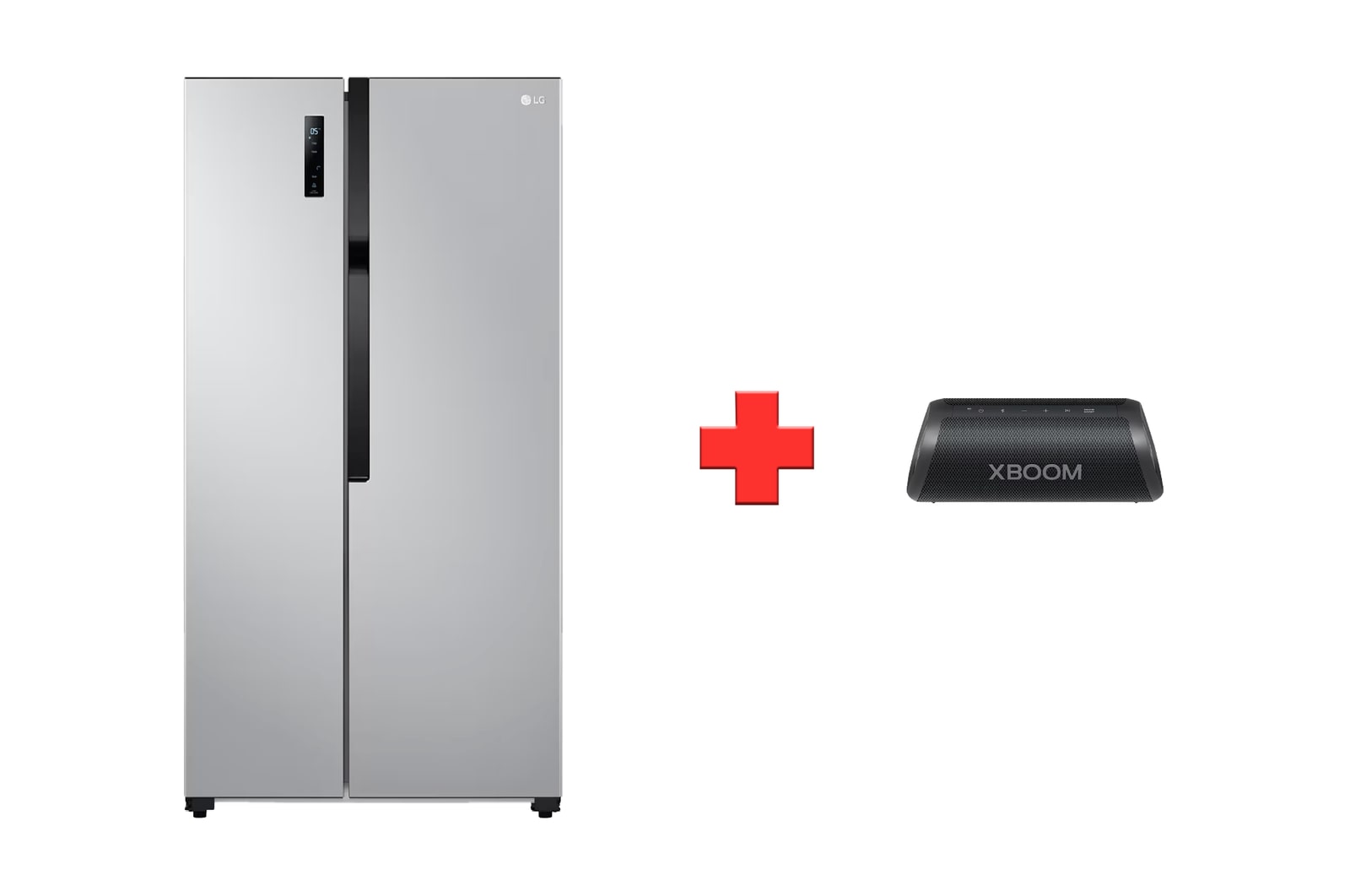 Vista frontal de Combo Nevecón -519 lts & Parlante XG7 - 30W+10W - LG XBOOM GS51BPP.XG7QBK